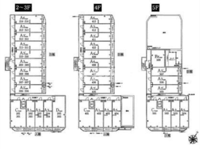 ビーシティアパートメント東京サウスの区画図