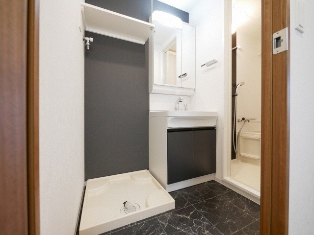 レジュールアッシュ三国本町の洗面所