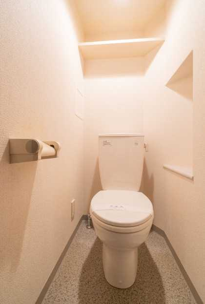 トーシンフェニックス目黒碑文谷　オートロック　角部屋　眺望良好のトイレ