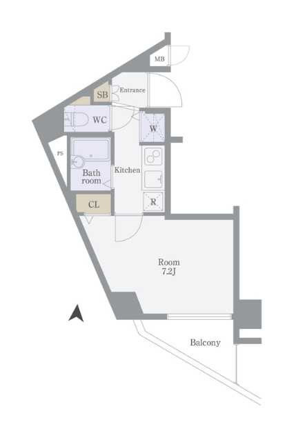 トーシンフェニックス目黒碑文谷　オートロック　角部屋　眺望良好の間取り