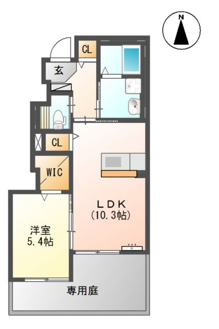 アジャートＫの間取り