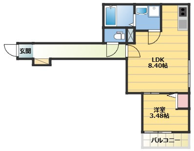 GAIA 櫛原の間取り