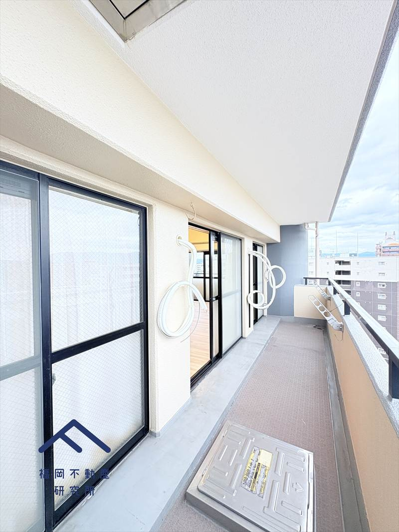 エスポワール吉塚のバルコニー