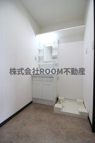 カシェットイン都北の洗面所|スペースが確保できる洗面所です