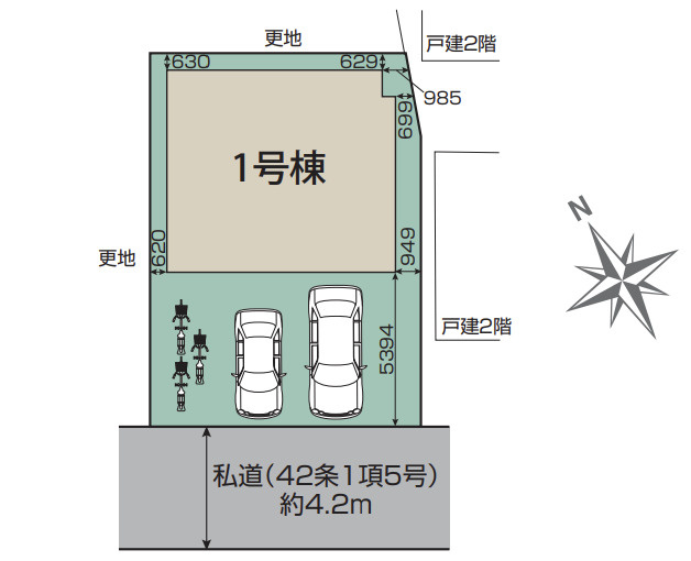 【区画図】 | 東松山市幸町　新築戸建　全1棟　1号棟