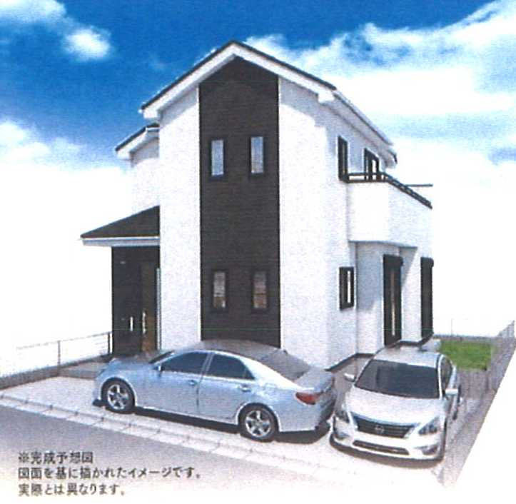 綾瀬市寺尾釜田3丁目　新築戸建全1棟の外観パース