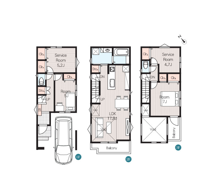 さいたま市大宮区天沼町2丁目　No.6　新築一戸建て　02