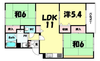 【間取り】 | イーストヒルズ平野