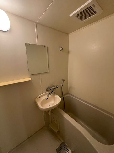 ハイライズの浴室