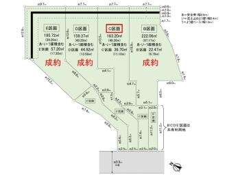 長久手市城屋敷の売地の地図
