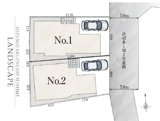 【区画図】 | 練馬区大泉学園町５丁目　新築戸建て　１号棟 | 教育施設も徒歩10分圏内で子育て環境も充実のエリアになります