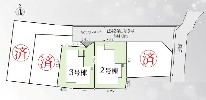 伊勢原市伊勢原3期5棟　新築戸建　全5棟3号棟の区画図