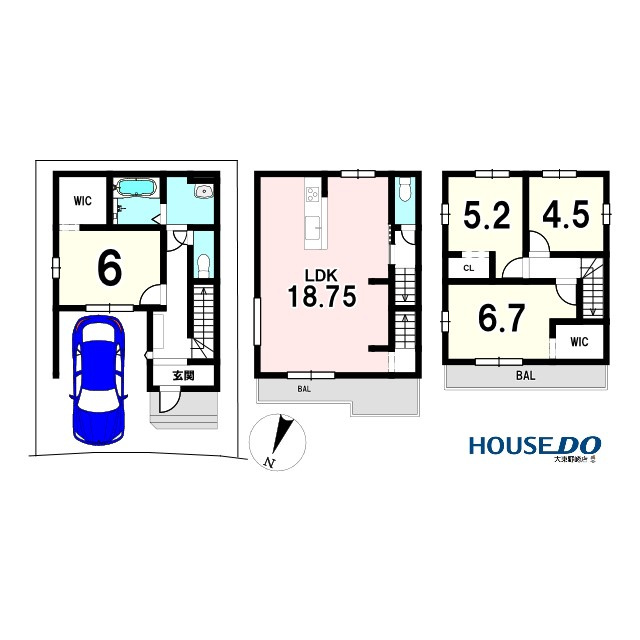 売土地　大東市諸福2丁目　1号地（建築条件なし更地）