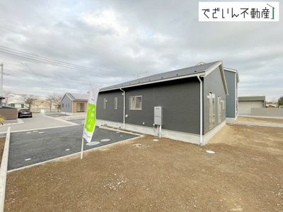 【外観】 | Cradle garden加須市水深第3【平屋】新築住宅 | ≪5号棟≫
現地(2026年3月撮影)