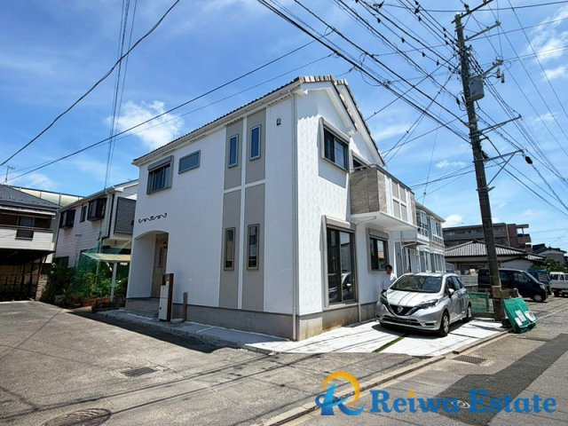 新築戸建　茅ヶ崎市赤羽根　の外観|室田小学校徒歩6分、松林中学校徒歩6分と教育環境も良好◎