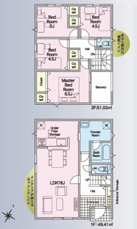 【間取り】 | クレイドルガーデン周南市大神第3三号地