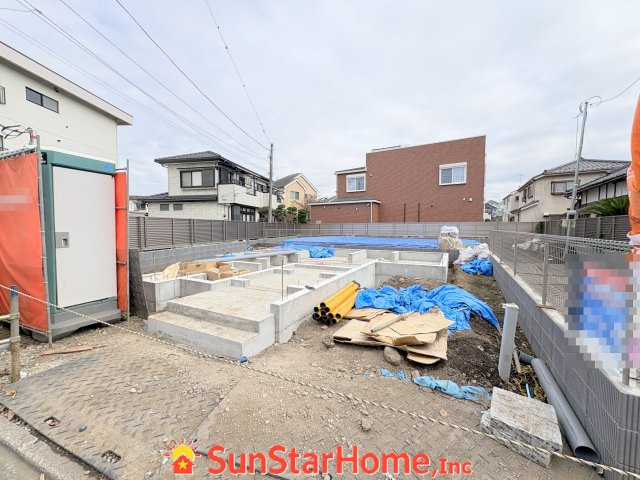 【サンスターホーム】福生市熊川　全館空調住宅1号棟の外観