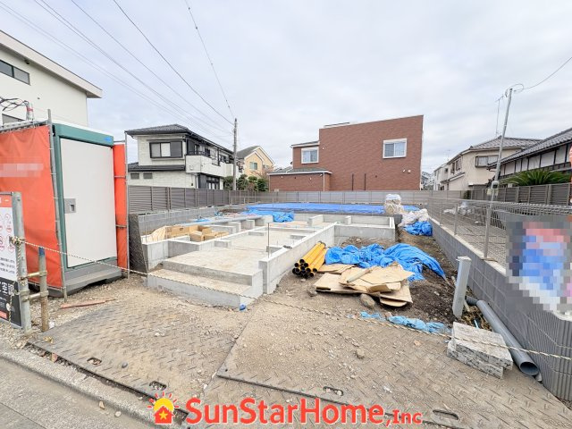【サンスターホーム】福生市熊川　全館空調住宅1号棟の外観