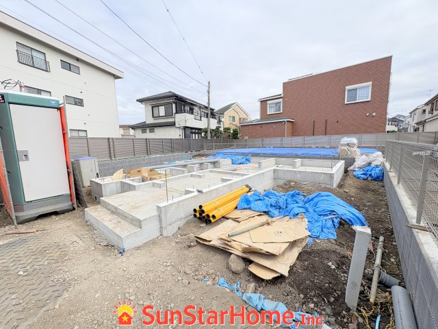 【サンスターホーム】福生市熊川　全館空調住宅1号棟の外観