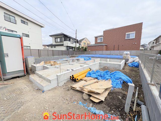 【サンスターホーム】福生市熊川　全館空調住宅1号棟の外観