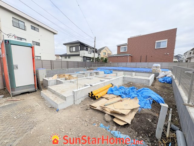 【サンスターホーム】福生市熊川　全館空調住宅1号棟の外観