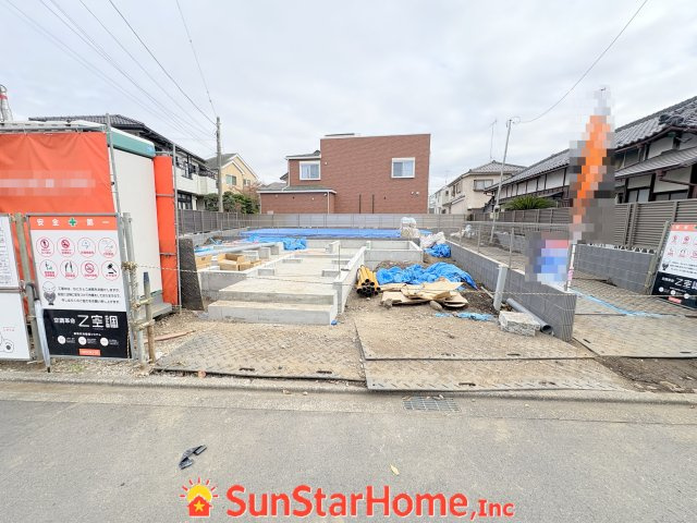 【サンスターホーム】福生市熊川　全館空調住宅1号棟の外観