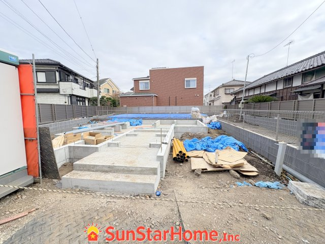 【サンスターホーム】福生市熊川　全館空調住宅1号棟の外観