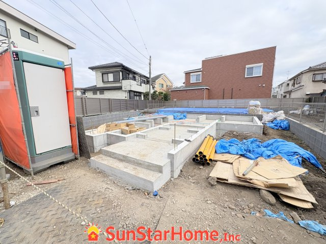 【サンスターホーム】福生市熊川　全館空調住宅1号棟の外観