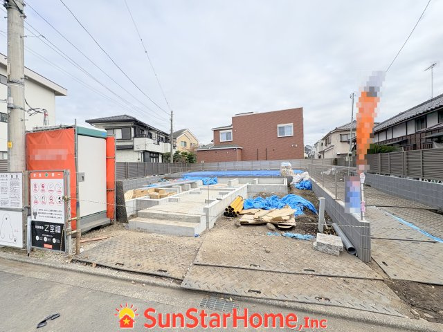 【サンスターホーム】福生市熊川　全館空調住宅1号棟の外観