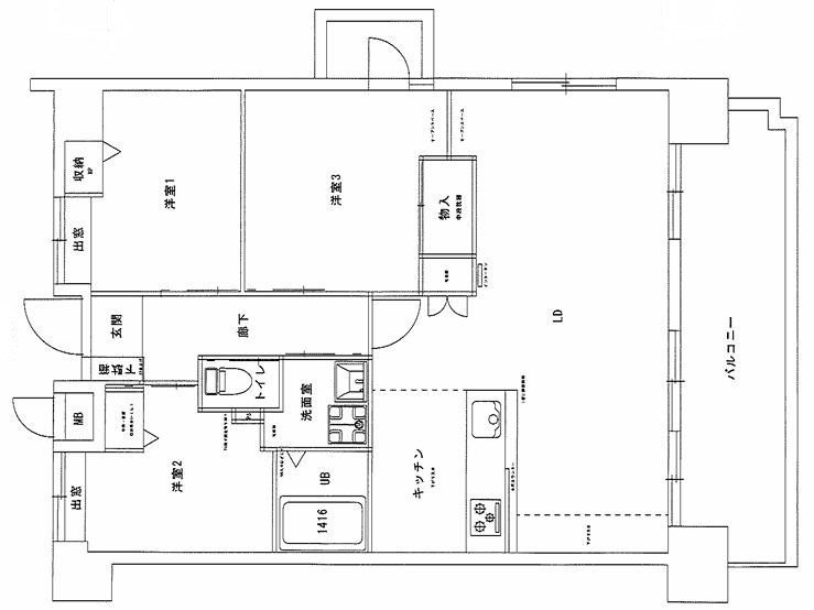 イーストヒルズ矢野弐番館の間取り