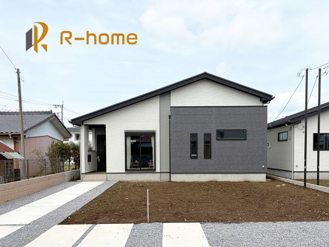 つくば市高野3期　新築戸建て　1号棟の外観|建物完成いたしました！ご予約で『平日』や『夕方』などでもご見学可能です！