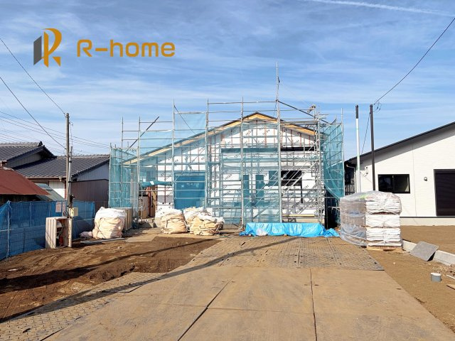 つくば市高野3期　新築戸建て　1号棟の外観|ご予約を頂ければ、『平日』はもちろん『早朝』や『夜間』もご見学可能です♪お気軽にお申し付けください♪