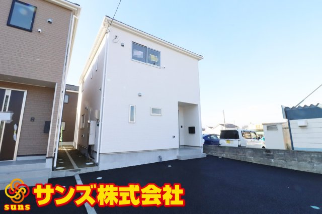 郡山市安積町荒井字柴宮山　　　1号棟　　朝日が丘小学校、郡山第７中学区の外観|北東側から見た外観