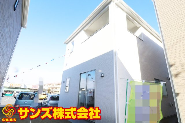 郡山市安積町荒井字柴宮山　　　1号棟　　朝日が丘小学校、郡山第７中学区の外観|南東側から見た外観