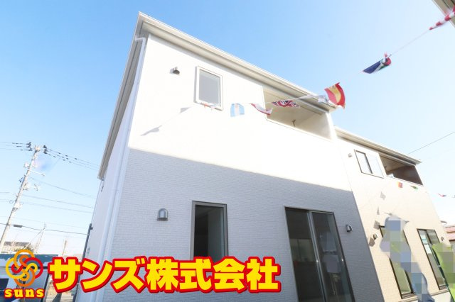 郡山市安積町荒井字柴宮山　　　1号棟　　朝日が丘小学校、郡山第７中学区の外観|南西側から見た外観