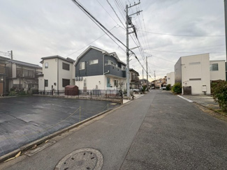 【前面道路含む現地写真】 | 川越市的場　建築条件なし売地　東武東上線『霞ヶ関駅』徒歩10分　【霞ヶ関東小学】