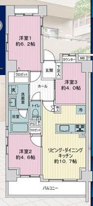 藤和シティコープ入谷の間取り