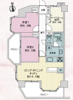 ライオンズシティ西日暮里の間取り