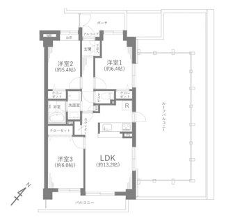 【間取り】 | グリーンコーポ多摩ニュータウン南大沢