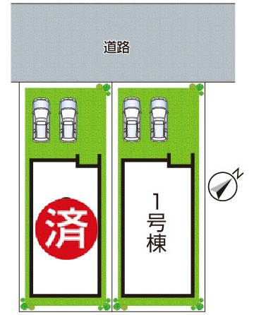 大阪狭山市大野台　第9期　新築一戸建ての区画図|全2区画