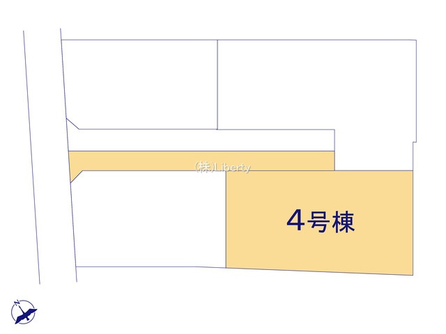 日立市東金沢町9期　新築戸建　4号棟の区画図