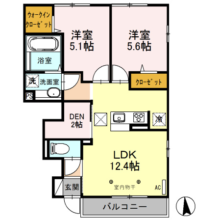 【間取り】 | セントフィールドⅡ