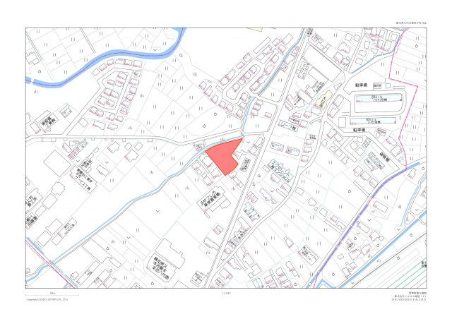 豊原下町土地の地図