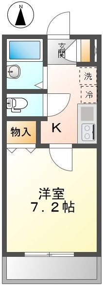 武蔵野市境南町５丁目の賃貸マンションの間取り