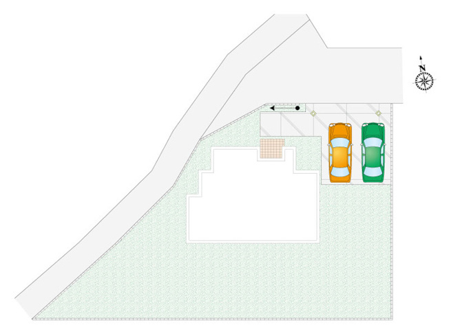 【区画図】 | 新築　高崎市剣崎町 全3区画　1号棟 | 1号棟　区画図　北側接道幅員約4.1ｍ