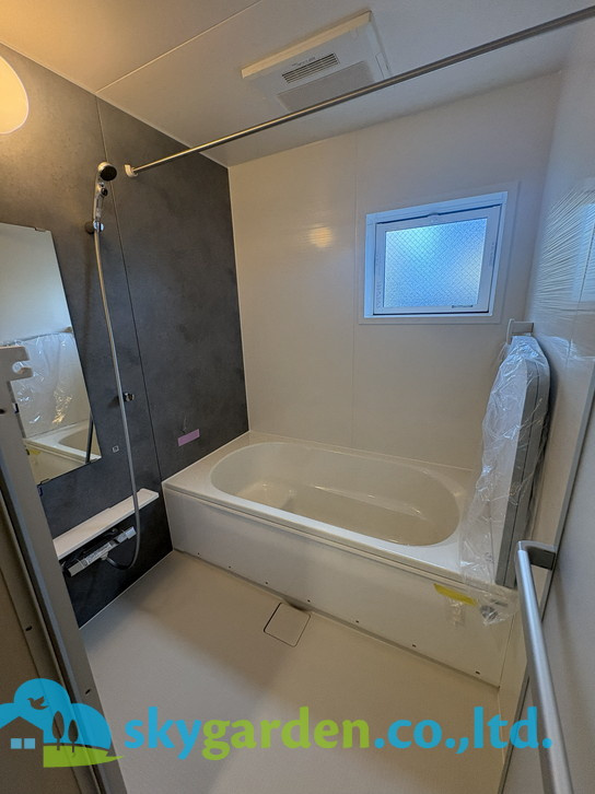 茅ヶ崎市松が丘2丁目　全2棟2号棟の浴室|日々の疲れを癒すお風呂付です