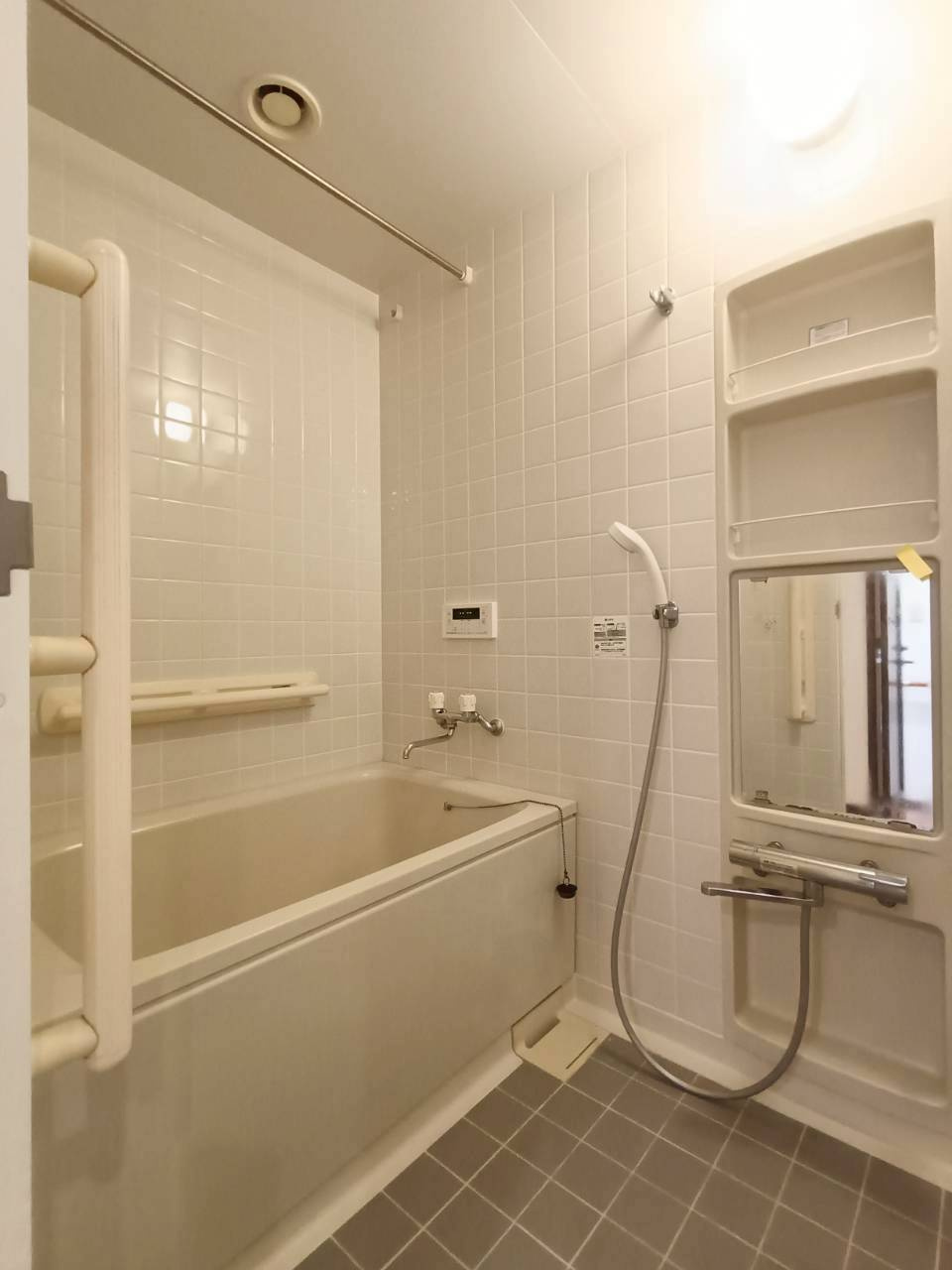 三郷ガーデンハウスの浴室|コンパクトで使いやすいお風呂です