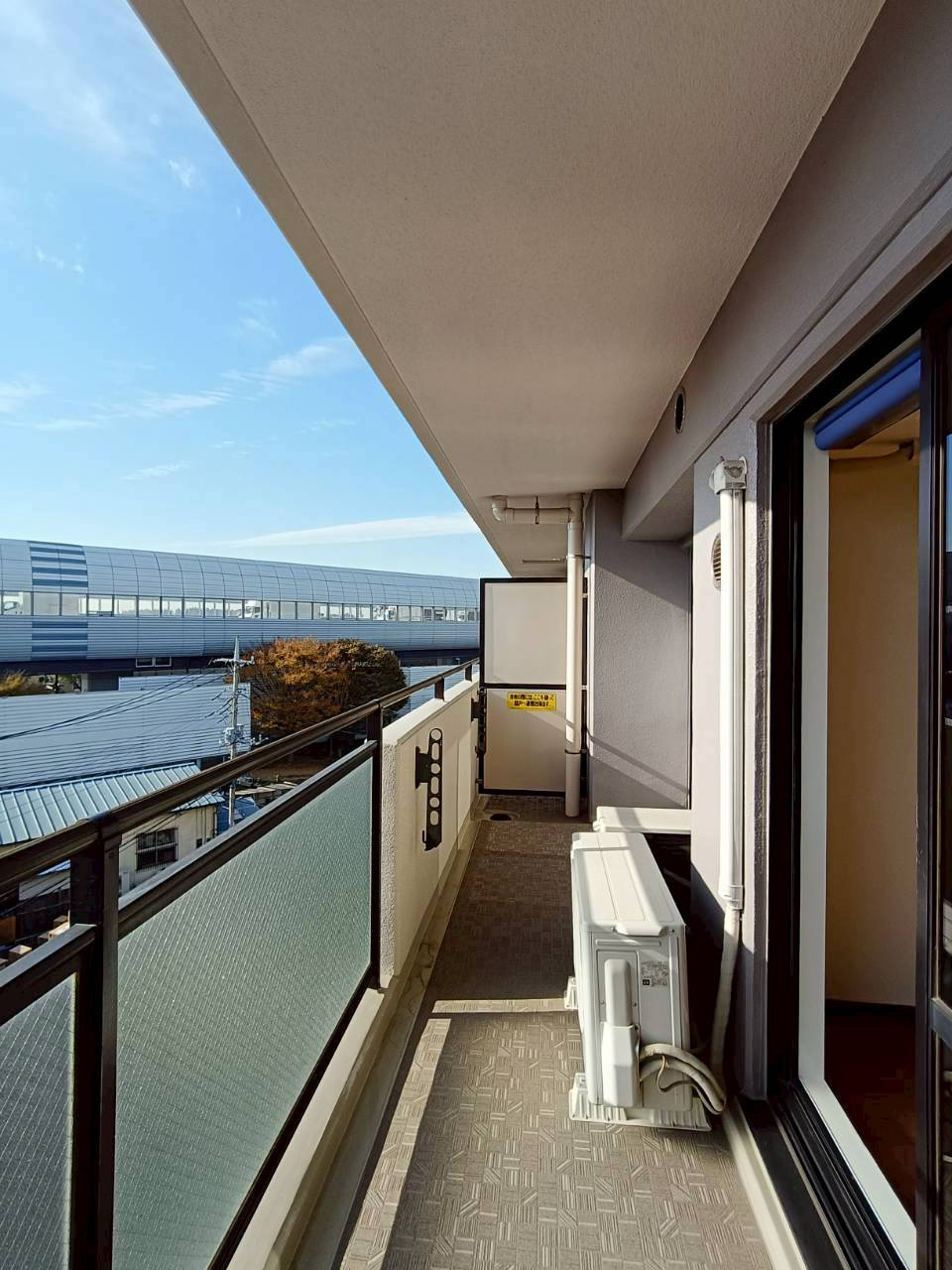 三郷ガーデンハウスのバルコニー|お洗濯にも便利なバルコニー