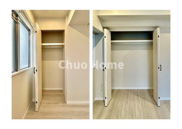 レジェンド浅草の収納|居室にはクローゼットを完備し、自由度の高い家具の配置が叶うシンプルな空間です。お子様の成長と必要になる子供部屋を与えるにはぴったりの間取りですね。