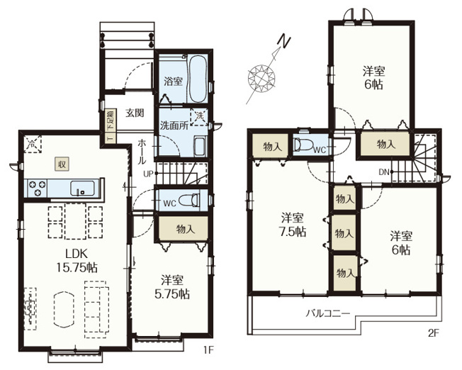 【区画図】 | 北本市宮内2期〈2工期〉　新築戸建　全6棟　G号棟